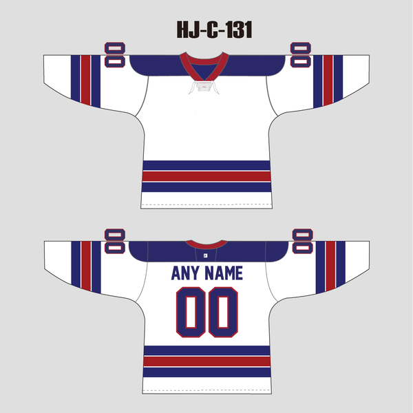 HJC131 2010 Team USA Throwback Hockey Jerseys Blank Custom Made - YoungSpeeds