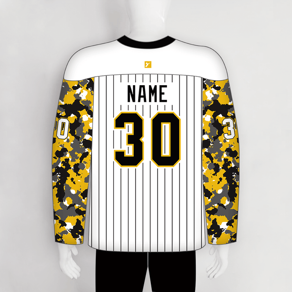 HJX4 Camo and Pinstripes Sublimated Blank Custom Hockey Jerseys - YoungSpeeds
