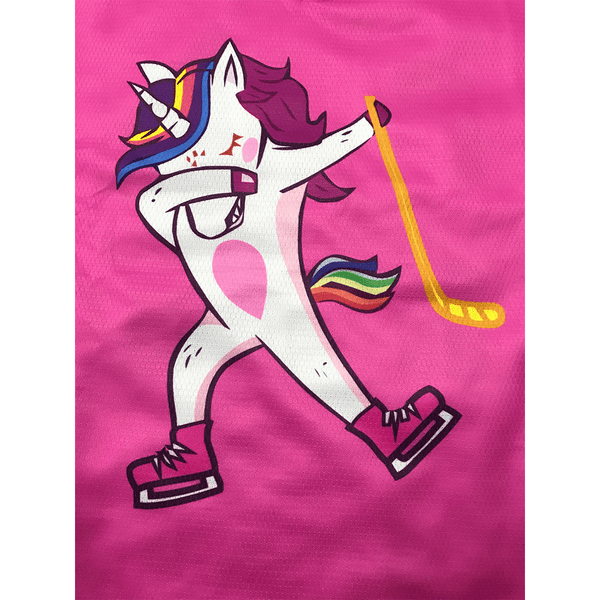HJZ27 Dabbing Unicorn Sublimated Custom Hockey Jerseys - YoungSpeeds