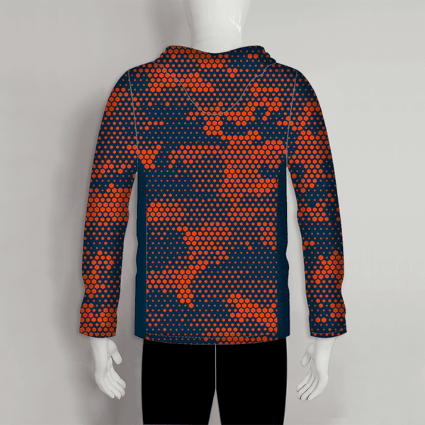 FHJ07 Irregular Hexagon Pattern Custom Fishing Long Sleeve Hoodies - YoungSpeeds