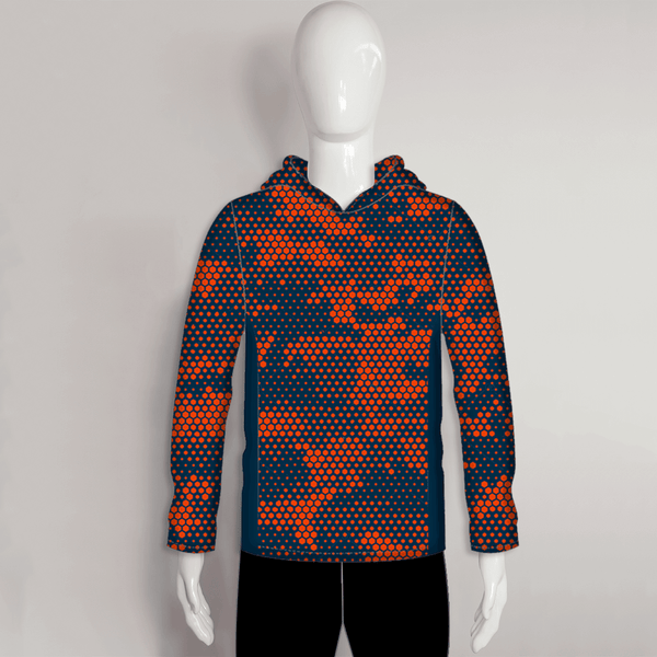FHJ07 Irregular Hexagon Pattern Custom Fishing Long Sleeve Hoodies - YoungSpeeds