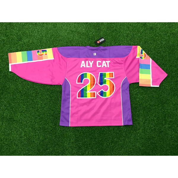 HJZ27 Dabbing Unicorn Sublimated Custom Hockey Jerseys - YoungSpeeds