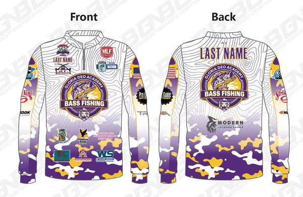 Gloria Deo Academy Fishing Team Custom Fishing Shirts 2026-2