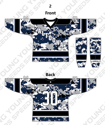 Penn State Altoona Ice Hockey Club Custom Sublimated Hockey Jerseys & Socks