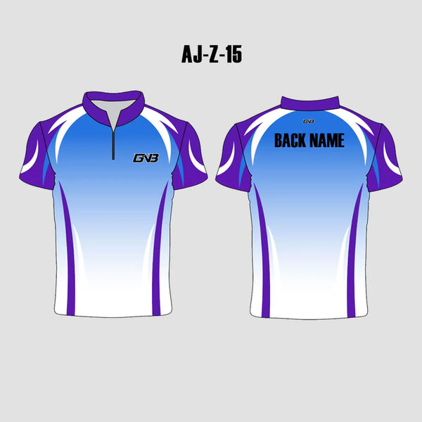 AJZ15 Purple/White/Blue Custom Archery Club Jerseys
