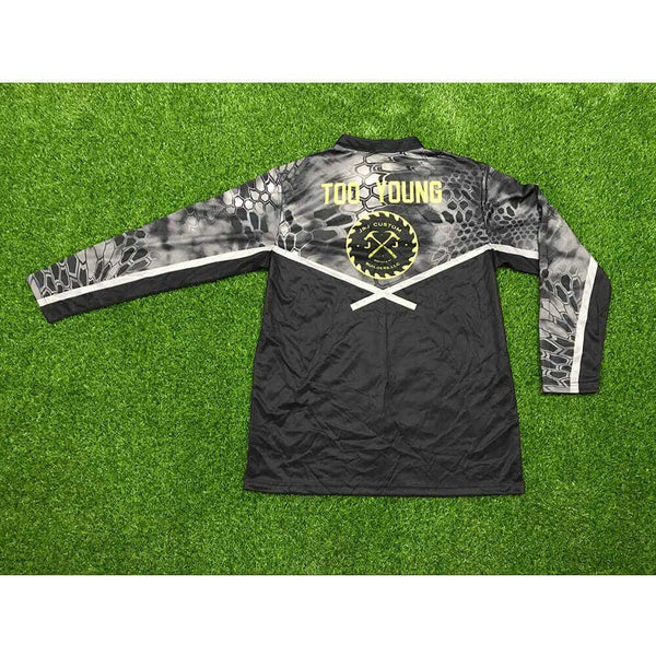 FJZ67 Gray Custom Fishing Jerseys 1/4 Zip