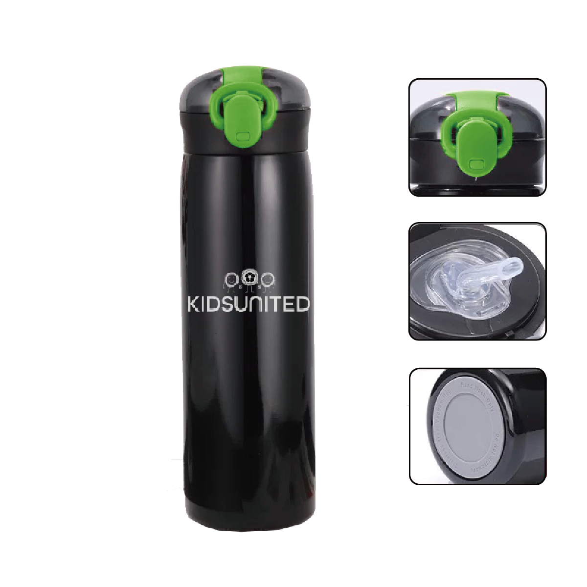 KIDSUNITED Pop-Up Insulated Water Bottle - 50 Pack