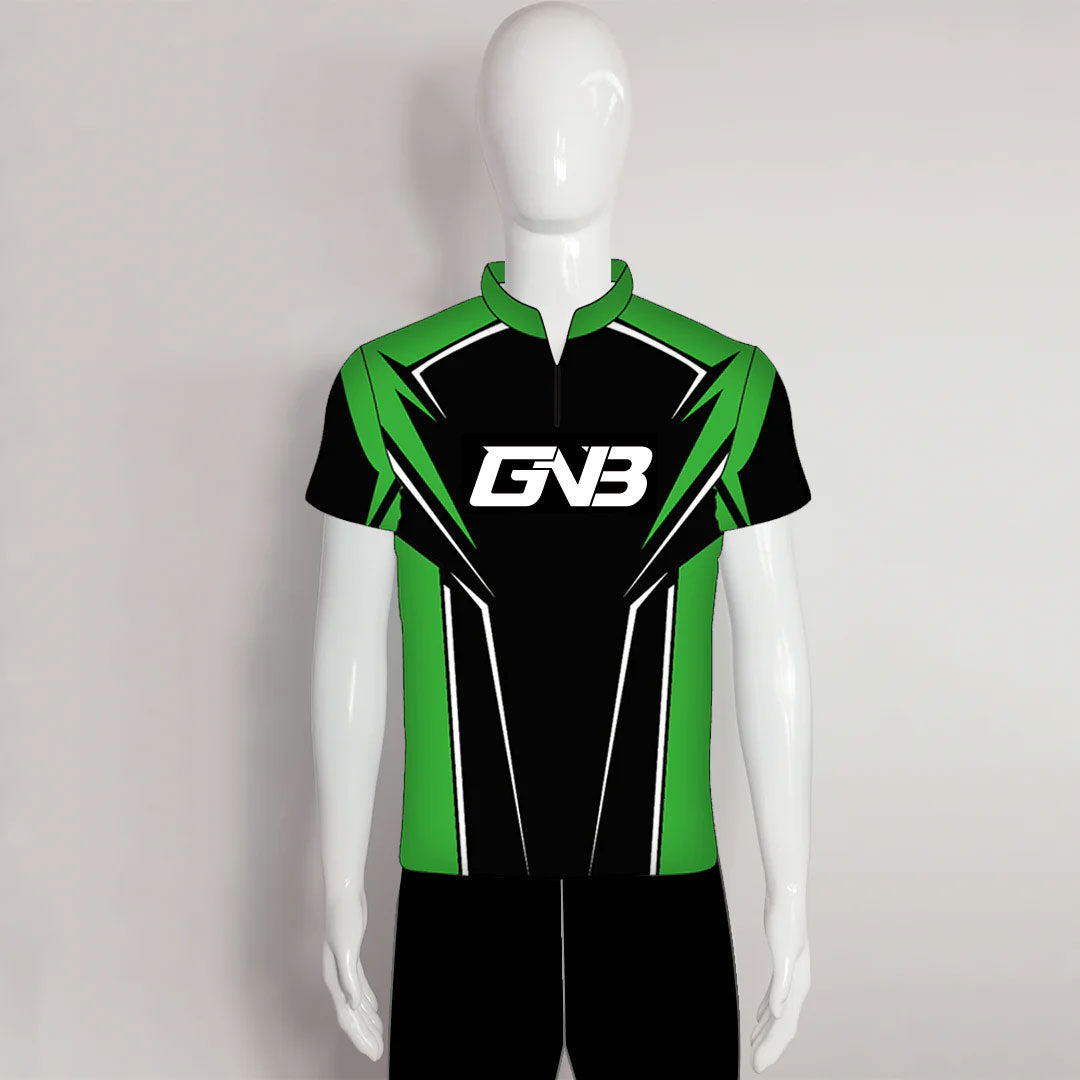 AJZ25 Green Custom Sublimated Zip Archery Jerseys
