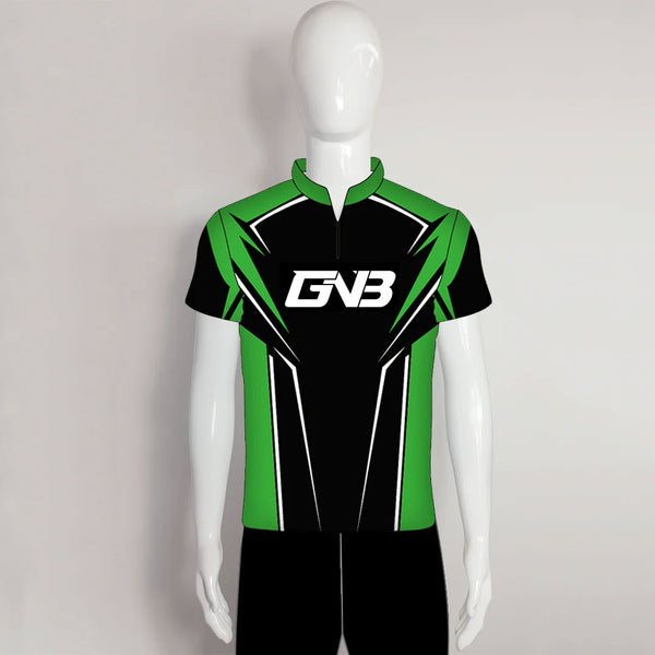 AJZ25 Green Custom Sublimated Zip Archery Jerseys