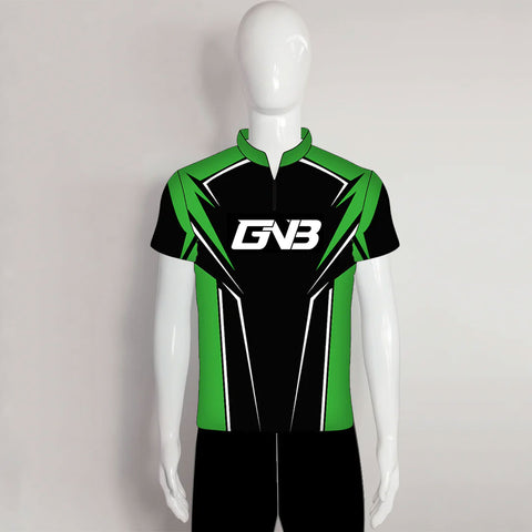 AJZ25 Green Custom Sublimated Zip Archery Jerseys