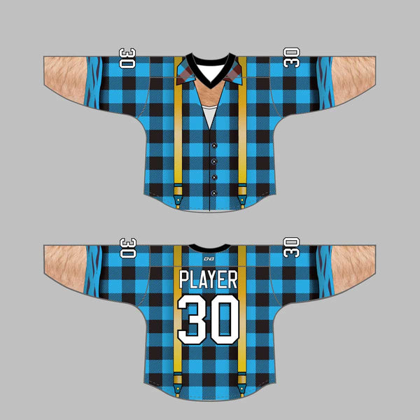 HJQ2 Lumberjacks Custom Sublimated Hockey Jerseys Multi Color Options
