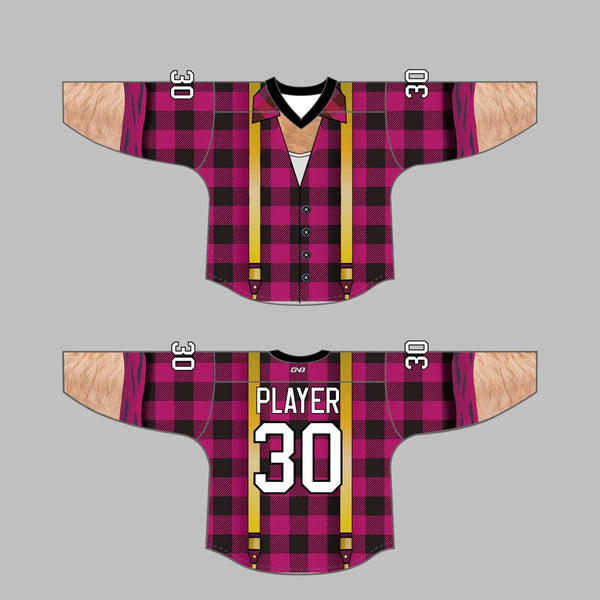 HJQ2 Lumberjacks Custom Sublimated Hockey Jerseys Multi Color Options
