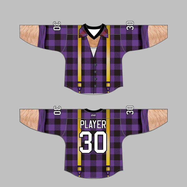 HJQ2 Lumberjacks Custom Sublimated Hockey Jerseys Multi Color Options