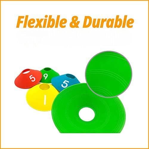 Number Disc Cones- 60 Pack