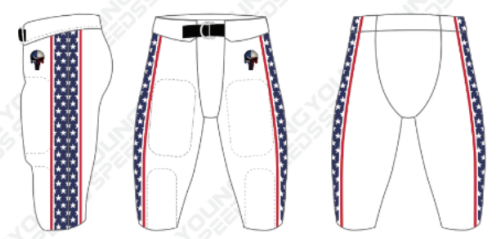 Ep Stars Custom Football Pants - YL White