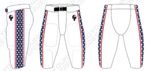 Ep Stars Custom Football Pants - YL White
