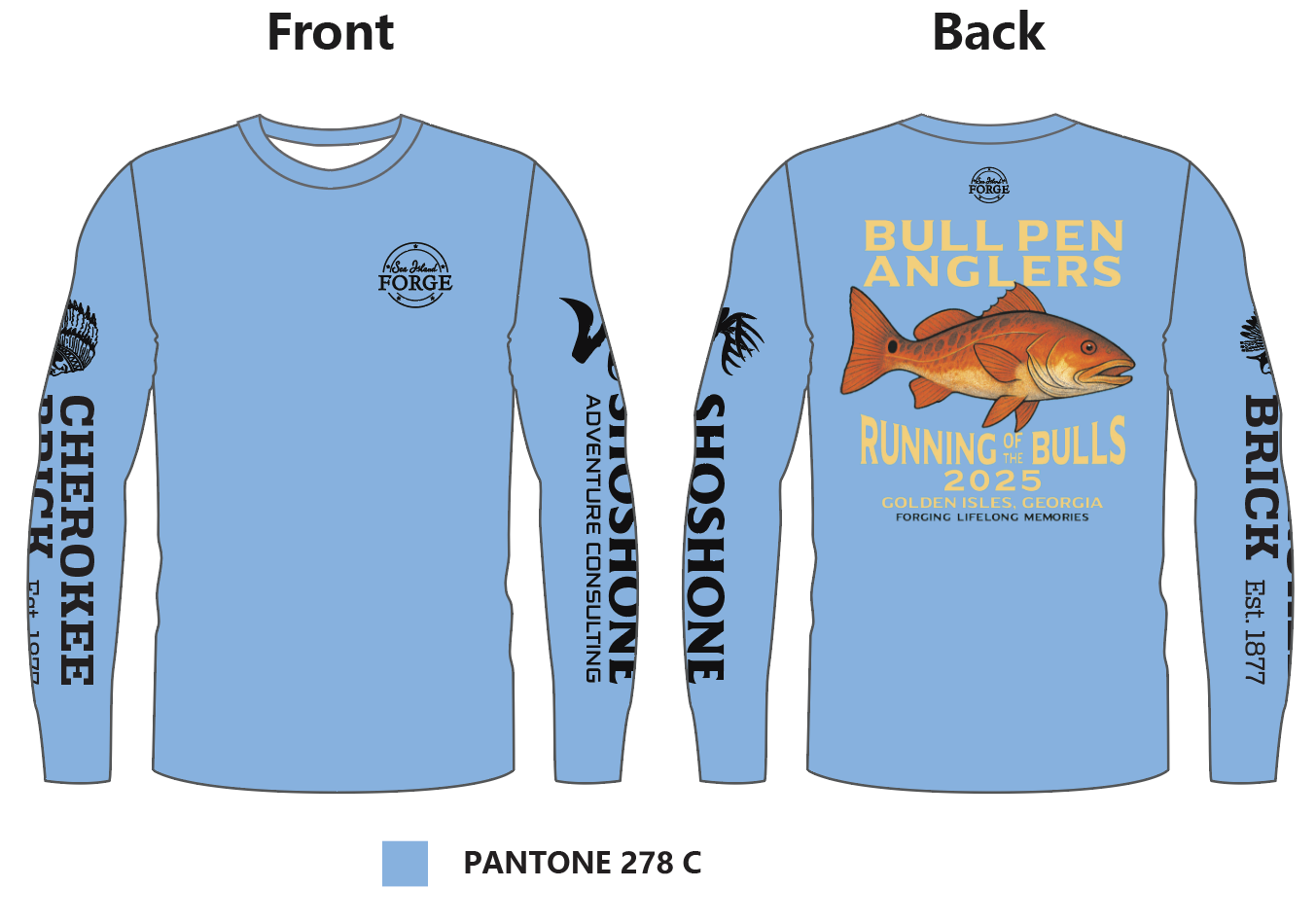 Running Of The Bulls fishing tournament Staff Jersey