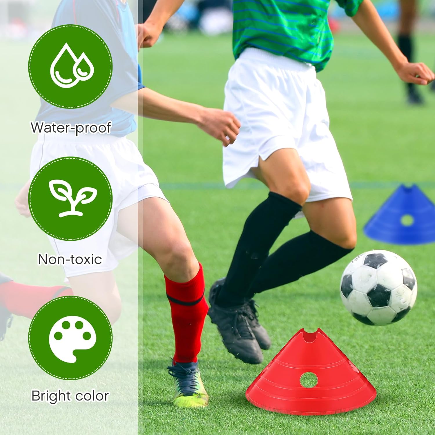 KIDSUNITED -Large Disc Cones 60 Pack