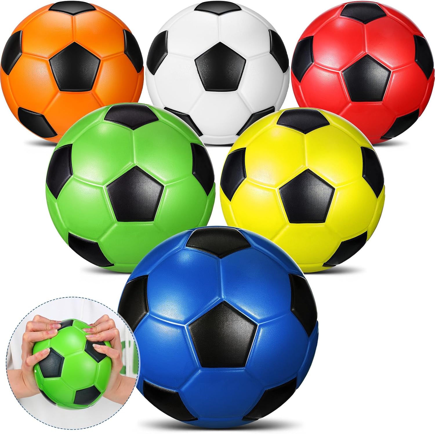 Foam Soccer Balls for Kids ( 7 in / 3.5 in)