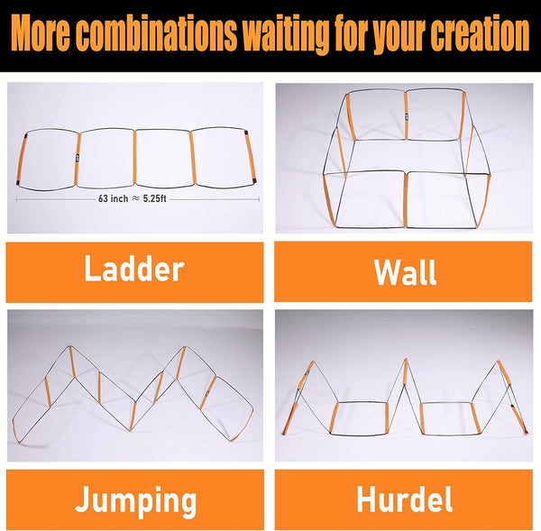 Agility Ladder (4 pack, 8-rung each)