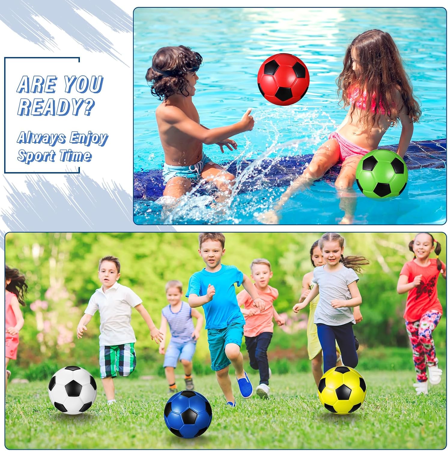 KIDSUNITED Foam Soccer Balls for Kids