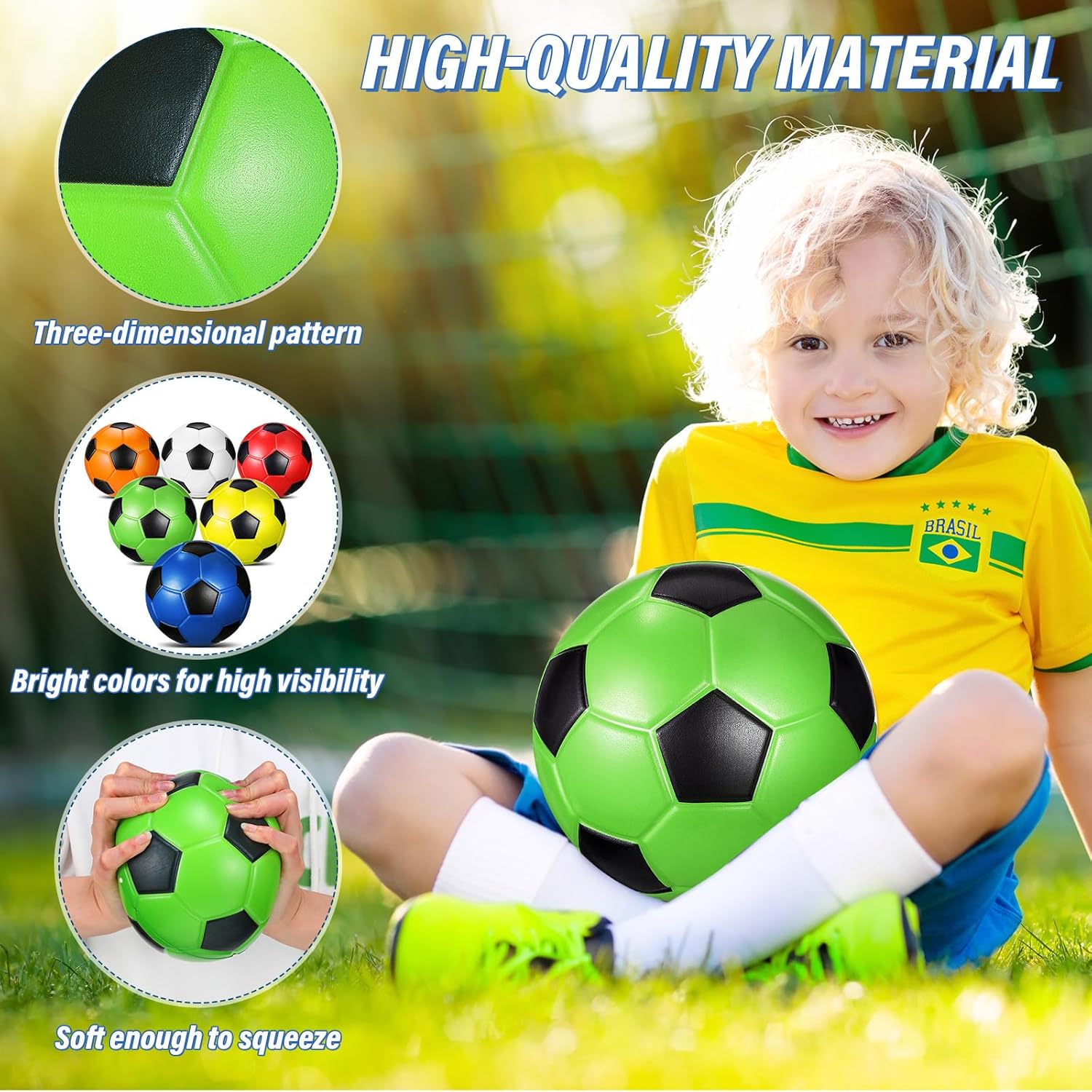 KIDSUNITED Foam Soccer Balls for Kids