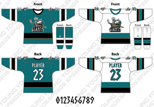 Frost Giants Custom Tackle Twille Hockey Jerseys & Socks2