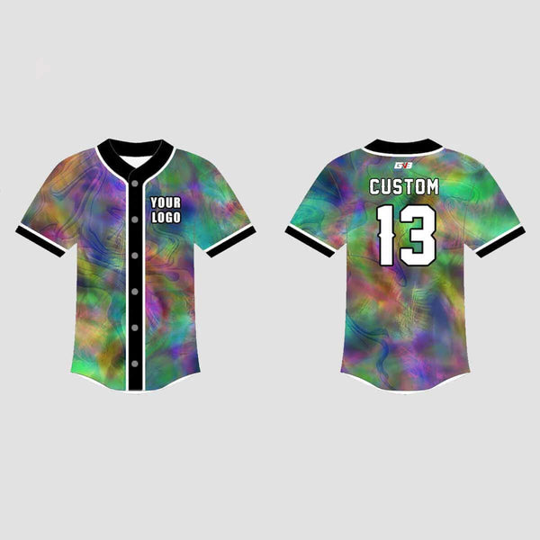 Colorful Paint Abstract Custom EDM Hockey/Baseball/Basketball Jerseys