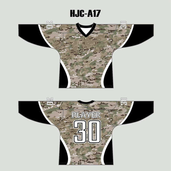 MultiCam Camouflage Pattern Custom Made Hockey Jerseys