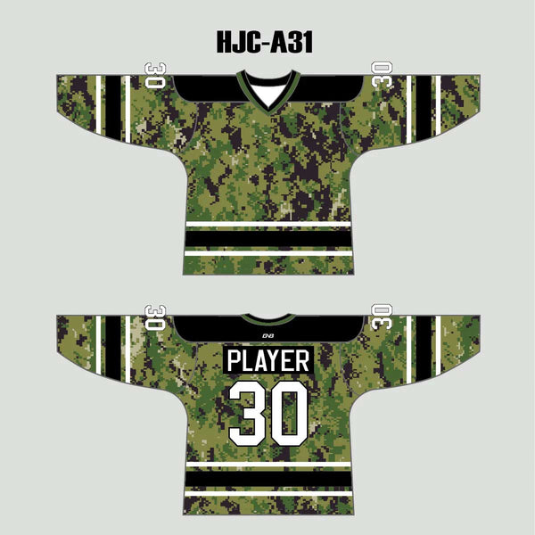 AOR-2 Digital Camouflage Custom Hockey Jerseys