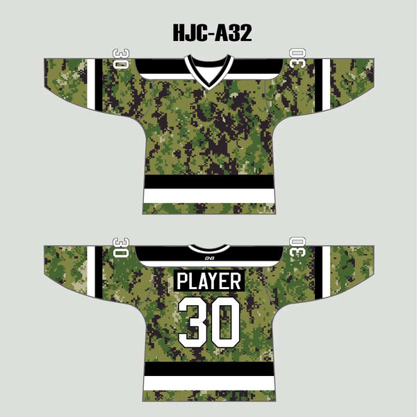 AOR-2 Digital Camouflage Custom Hockey Jerseys