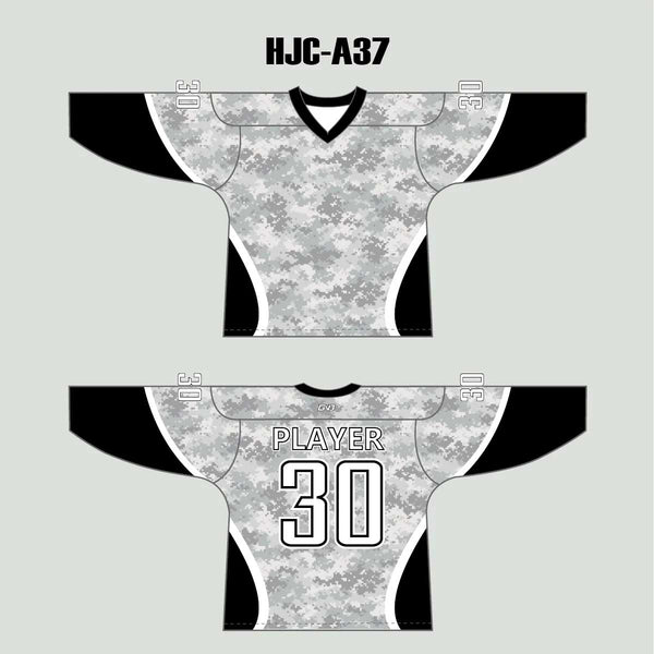 Snow Digital Camouflage Pattern 1 Custom Made Hockey Jerseys