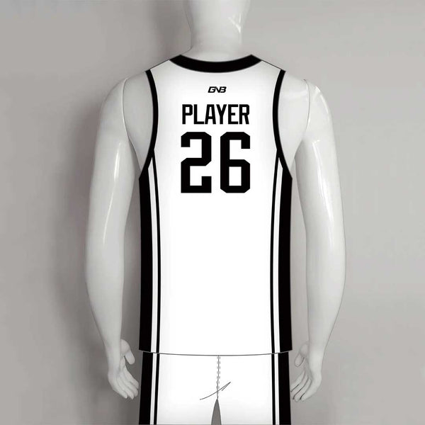 BSKX14 Custom Sublimation White Blank Basketball Uniforms