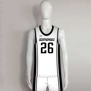 BSKX14 Custom Sublimation White Blank Basketball Uniforms