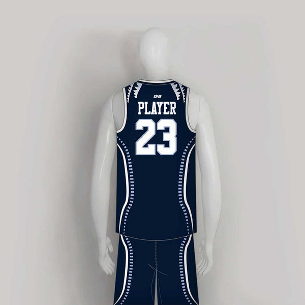 BSKZ2 Angry Tiger Navy Custom Adult & Youth Basketball Uniforms