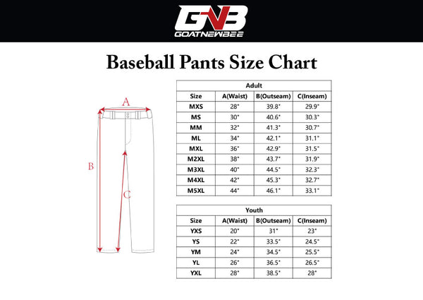 BPX1 Black Pinstripe White Custom Sublimated Baseball Pants