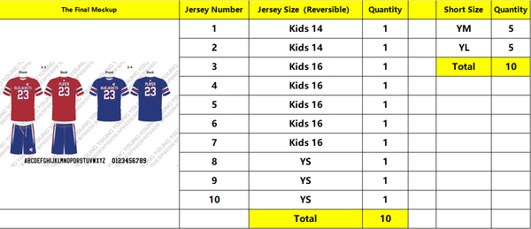 Cambridge-Isanti Youth Football Custom Flag Football Uniform - 03