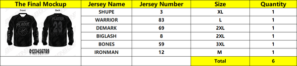 Ray Shupe Custom Paintball Jerseys
