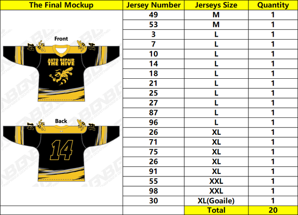 Palouse Ice Rink Custom Sublimated Hockey Jerseys