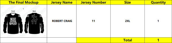 Robert Craig Custom Paintball Jerseys