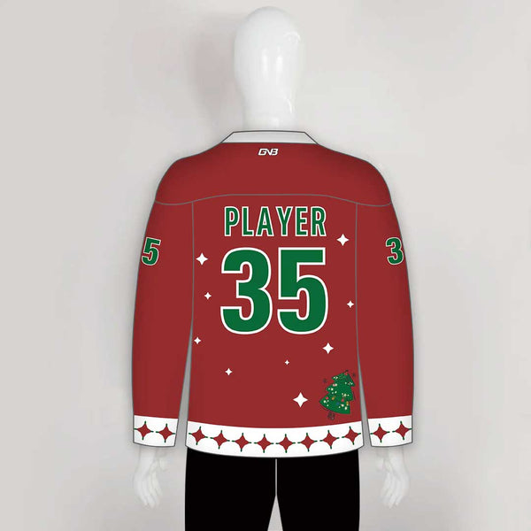 HJD1 Santa Riding Unicorn Funny Custom Hockey Jerseys