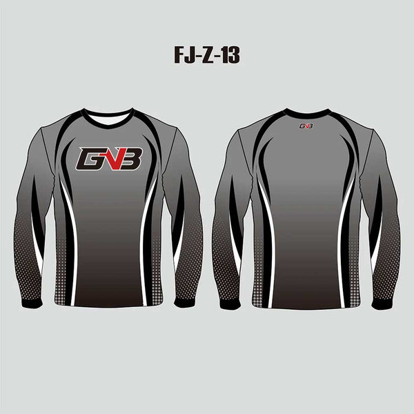 FJZ13 Sublimation Crew Custom Performance Fishing Club Shirts
