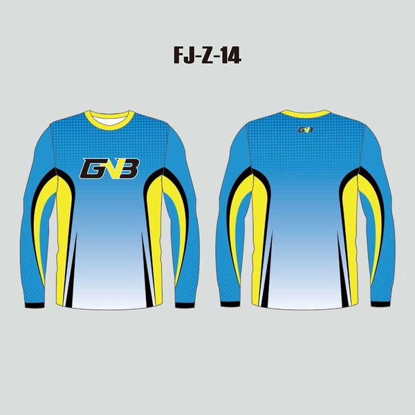 FJZ14 Sublimated Custom Crew Fishing Sun Shirts