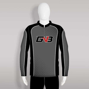 FJZ18 Dark Gray Black Custom Performance Fishing Shirts