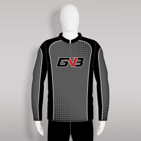FJZ18 Dark Gray Black Custom Performance Fishing Shirts
