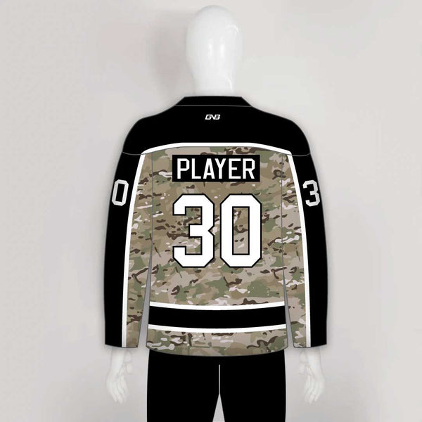 MultiCam Camouflage Pattern Custom Made Hockey Jerseys