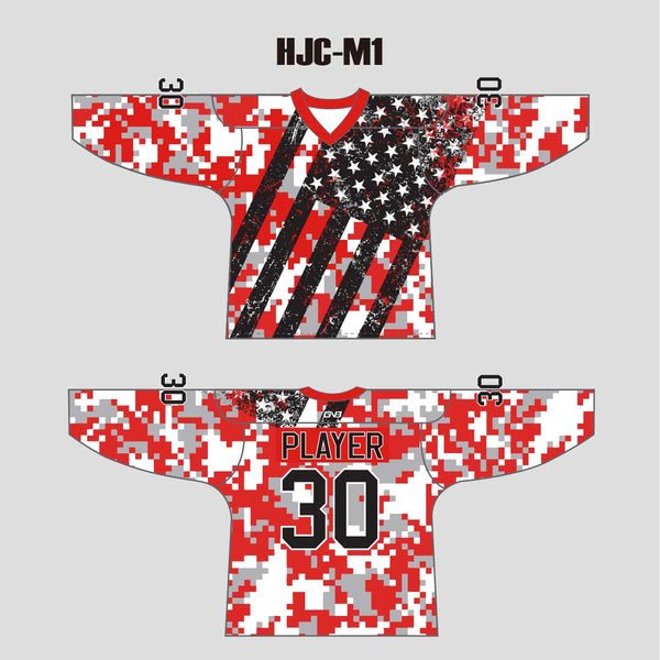 Military Pride Digital Camo Hockey Jerseys Custom Made