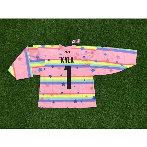 HJC162 Pink Unicorn Sublimated Custom Hockey Jerseys