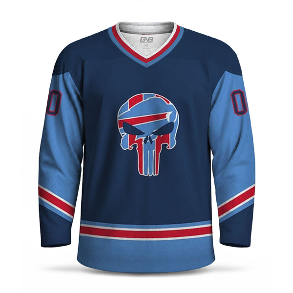 Punishment Skull Sublimated Custom Hockey Goalie Jerseys