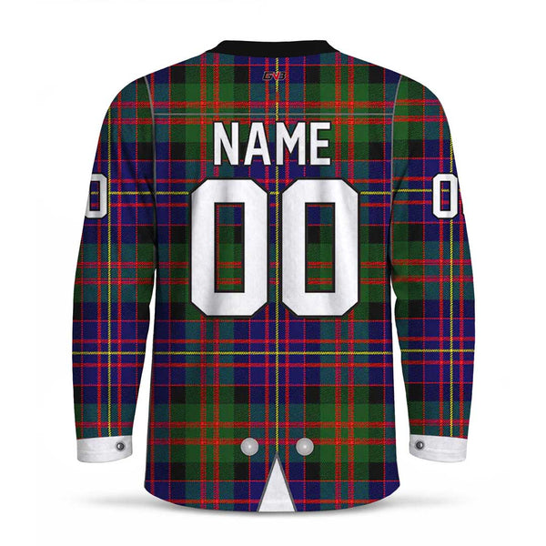 Scottish Tartan Tuxedo Sublimated Custom Hockey Goalie Jerseys